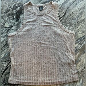 Size Medium SHEIN beige/tan fitted tank top